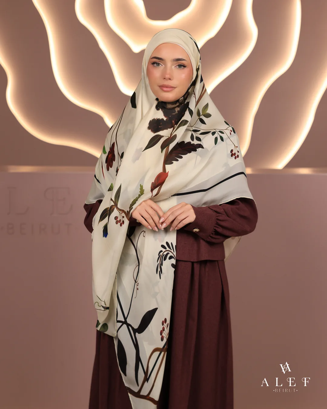 Artisana, Pure silk écharpe, Bordeaux