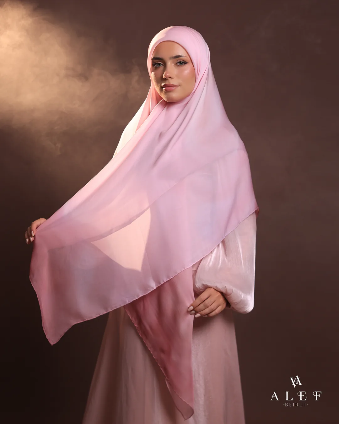 Diamond, Pure silk écharpe, Pink