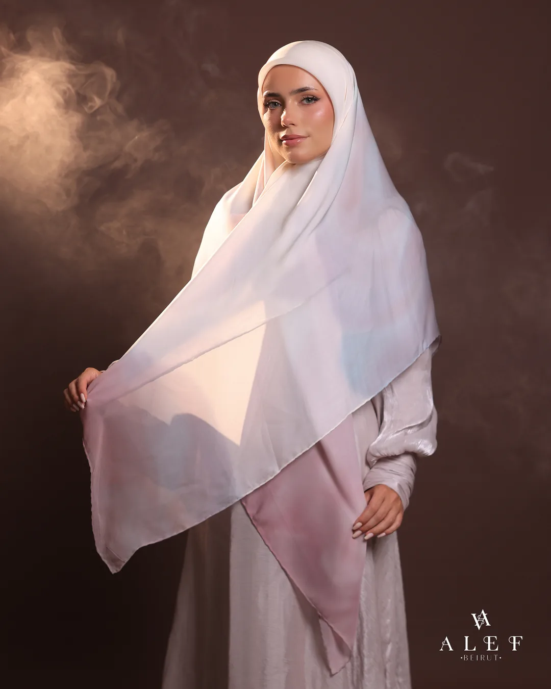 Diamond, Pure silk écharpe, Pearl