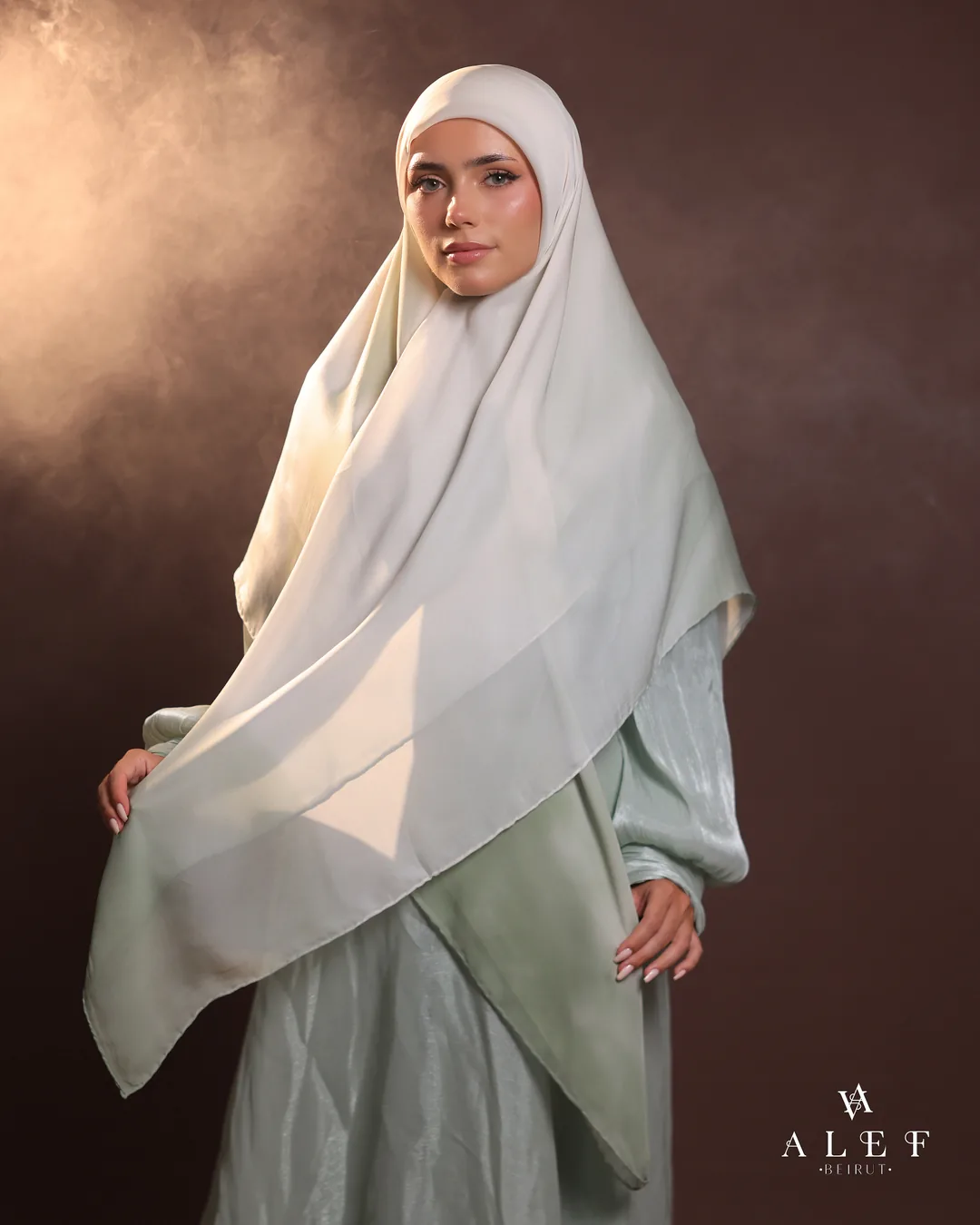 Diamond, Pure silk écharpe, Mint