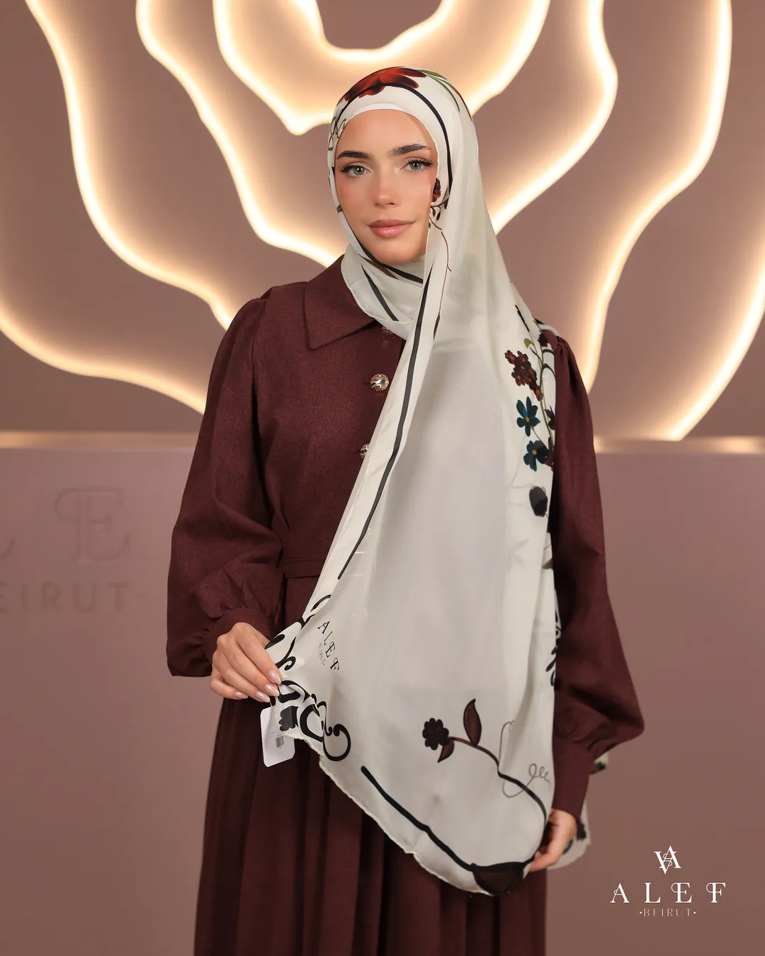 Artisana, Pure silk mandil, Bordeaux
