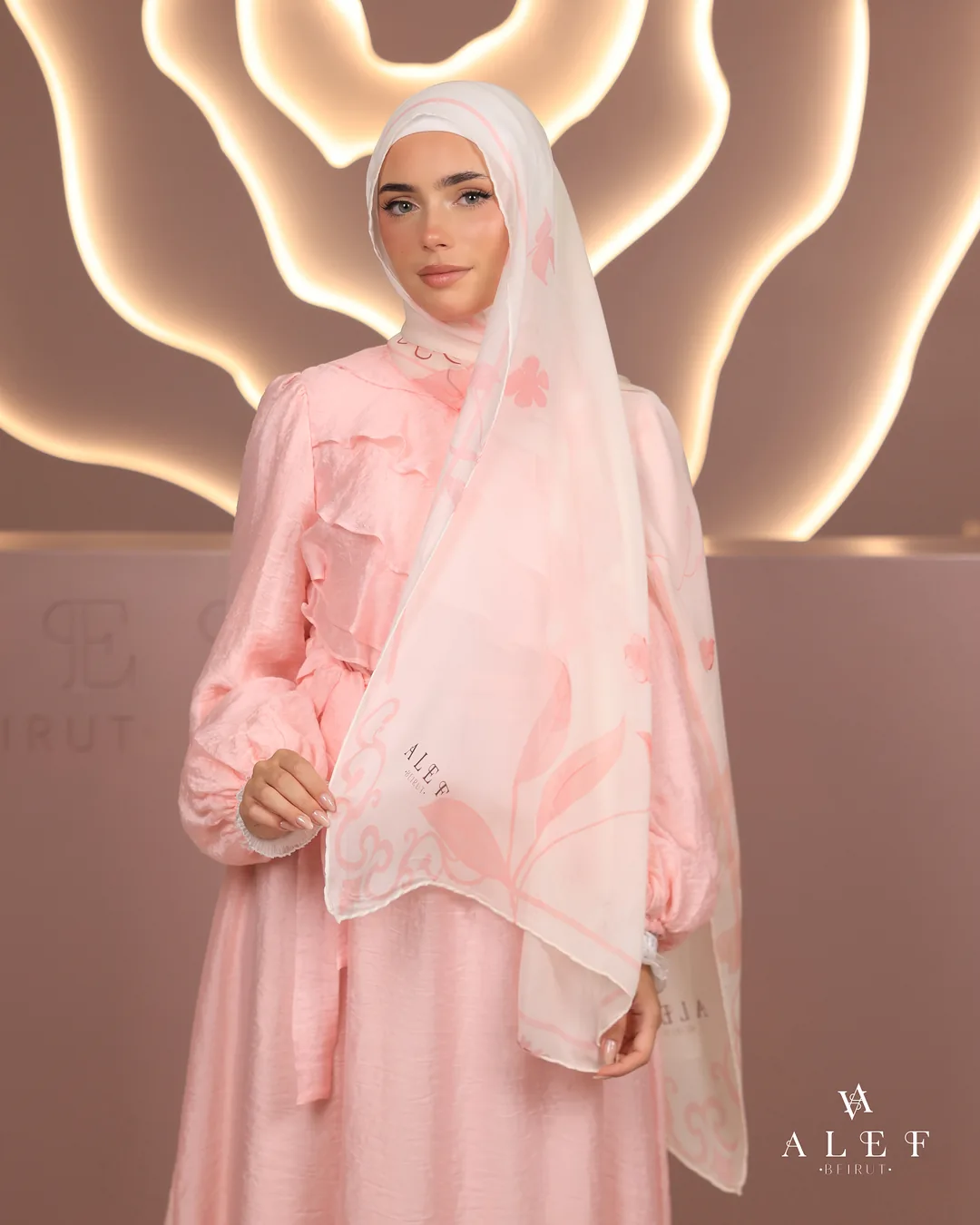Artisana, Pure silk mandil, Pink